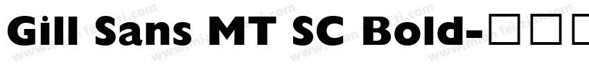 Gill Sans MT SC Bold字体转换
